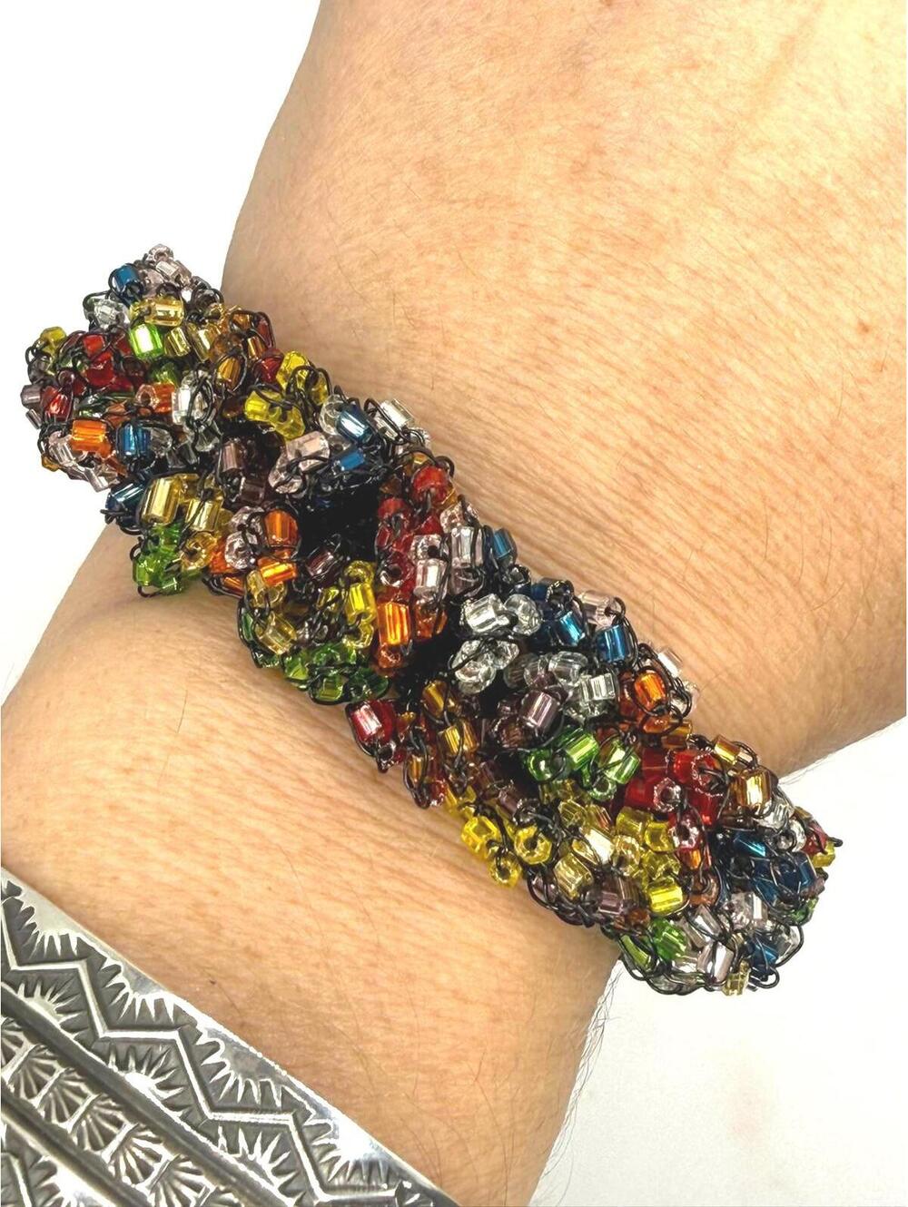 NWOT Anthropologie Lavish by Tricia Milaneze Crochet Bracelet MSRP $349